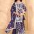 purple heavy fox georgette salwar suit set with embroidery work - designer party wear