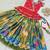multi heavy chinon silk with digital print with embroidery work - designer party wear