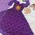 purple  heavy fox georgette gown set with digital print work - designer party wear