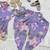 lavender  heavy fox georgette salwar suit set with digital print work - designer party wear