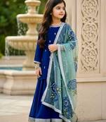 blue heavy viscose velvet salwar suit set with heavy embroidery sequence work - designer party wear