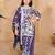 purple heavy fox georgette salwar suit set with embroidery work - designer party wear