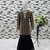 black  heavy chinon with digital print work - designer party wear