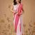 Pink bandhani printed georgette traditional saree with blouse piece
