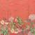 Red printed cotton blend ethnic saree with blouse piece