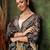 Black printed cotton blend ethnic saree with blouse piece