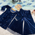 blue heavy viscose velvet salwar suit set with heavy embroidery sequence work - designer party wear