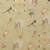 Olive printed cotton blend ethnic saree with blouse piece