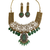 The royal emerald petal choker set