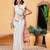 Off white printed pure cotton ethnic saree with blouse piece