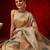 Beige printed silk blend ethnic saree with blouse piece