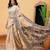 Black woven pure cotton ethnic saree with blouse piece