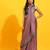 Pink printed art silk ethnic saree with blouse piece