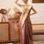 Purple woven tissue party wear saree with blouse piece