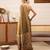 Grey woven tissue party wear saree with blouse piece