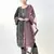 Maroon georgette semi stitched suit with embroidery coding & sequence work