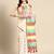 Off white woven pure cotton ethnic saree with blouse piece