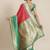 Red woven art silk traditional saree with blouse piece