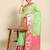 Green woven art silk traditional saree with blouse piece