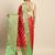 Red woven art silk traditional saree with blouse piece