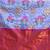 Blue woven art silk traditional saree with blouse piece