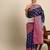 Navy blue woven art silk traditional saree with blouse piece