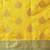 Yellow woven silk blend ethnic saree with blouse piece