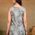 Women grey floral print pure cotton casual wear kurti