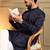 Blue sequence floral royal silk kurta pyjama set for men | designer kurta for men