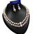 Pink color necklace set with earrings, moti & agate stone, gold plated