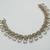 White ad stone & agate stone necklace set with earrings, antique gold plated
