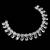 White ad & agate stone designer necklace set with earrings – rhodium plated