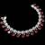 Ruby ad & agate stone designer necklace set with earrings – rhodium plated