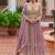 Lavender colour Heavy Chinon Embroidered Lehenga Choli with Dupatta