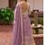 Lavender colour Heavy Chinon Embroidered Lehenga Choli with Dupatta