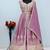Lavender colour Heavy Chinon Embroidered Lehenga Choli with Dupatta