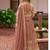 peach colour Heavy Chinon Embroidered Lehenga Choli with Dupatta