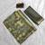 Olive colour digital deer print cotton erode weaving saree with unstitched blouse