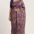 Lavender colour digital deer print cotton erode weaving saree with unstitched blouse