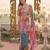 Zareen khan inspired bandhani leheriya tebby silk pink saree with mirror work