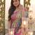 Zareen khan inspired bandhani leheriya tebby silk pink saree with mirror work
