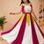 White color Rayon navratri Lehenga Choli with Koti & Gota Patti Work