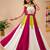 White color Rayon navratri Lehenga Choli with Koti & Gota Patti Work