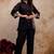 Women's Black Embroidered Shirt Palazzo Co-Ord Set | Premium Casual & Office Wear