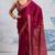 Maroon faux crepe printed all-seasons-sarees