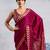 Maroon faux crepe printed all-seasons-sarees