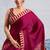 Maroon faux crepe printed all-seasons-sarees