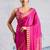 Pink satin poly silk printed all-seasons-sarees