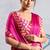 Pink satin poly silk printed all-seasons-sarees