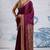 Purple satin poly silk printed all-seasons-sarees